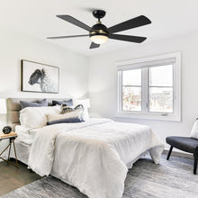 Carregar imagem no visualizador da galeria, 52" Indutrial 5 Blades Ceiling Fan with LED Lighting