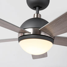 Carregar imagem no visualizador da galeria, 52" Indutrial 5 Blades Ceiling Fan with LED Lighting