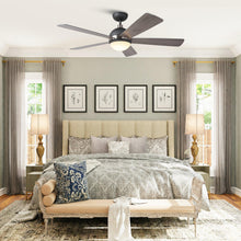 Carregar imagem no visualizador da galeria, 52" Indutrial 5 Blades Ceiling Fan with LED Lighting