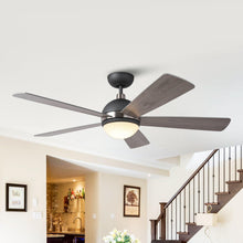 Carregar imagem no visualizador da galeria, 52" Indutrial 5 Blades Ceiling Fan with LED Lighting
