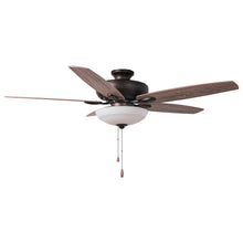 Carregar imagem no visualizador da galeria, 52" Traditional Pull Chain 5 Blades Ceiling Fan with Light