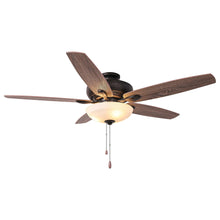 Carregar imagem no visualizador da galeria, 52" Traditional Pull Chain 5 Blades Ceiling Fan with Light