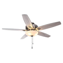 Carregar imagem no visualizador da galeria, 52" Traditional Pull Chain 5 Blades Ceiling Fan with Light
