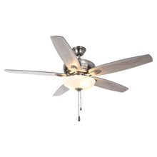 Carregar imagem no visualizador da galeria, 52" Traditional Pull Chain 5 Blades Ceiling Fan with Light
