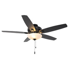 Carregar imagem no visualizador da galeria, 52" Traditional Pull Chain 5 Blades Ceiling Fan with Light