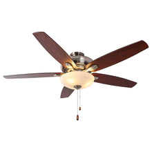 Carregar imagem no visualizador da galeria, 52" Traditional Pull Chain 5 Blades Ceiling Fan with Light