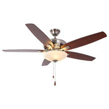 Carregar imagem no visualizador da galeria, 52" Traditional Pull Chain 5 Blades Ceiling Fan with Light