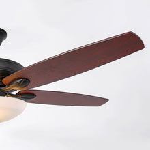 Carregar imagem no visualizador da galeria, 52" Traditional Pull Chain 5 Blades Ceiling Fan with Light