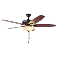 Carregar imagem no visualizador da galeria, 52" Traditional Pull Chain 5 Blades Ceiling Fan with Light