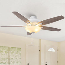 Carregar imagem no visualizador da galeria, 52" Traditional Pull Chain 5 Blades Ceiling Fan with Light