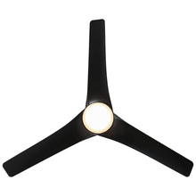 Carregar imagem no visualizador da galeria, 60" Wall Control 3 Blades Black Ceiling Fan with LED Lighting