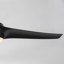 Carregar imagem no visualizador da galeria, 60" Wall Control 3 Blades Black Ceiling Fan with LED Lighting