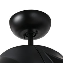 Carregar imagem no visualizador da galeria, 60" Wall Control 3 Blades Black Ceiling Fan with LED Lighting