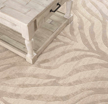 Load image into Gallery viewer, Beige Manteca Zebra Print Area Rug