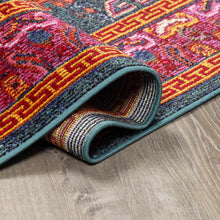 Cargar imagen en el visor de la galería, Cleveland Colorful Traditional Area Rug - Teal, Aqua, Navy