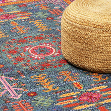 Cargar imagen en el visor de la galería, Cleveland Colorful Traditional Area Rug - Teal, Aqua, Navy