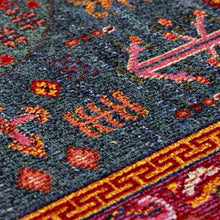 Cargar imagen en el visor de la galería, Cleveland Colorful Traditional Area Rug - Teal, Aqua, Navy