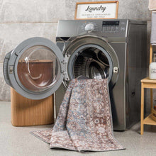 Load image into Gallery viewer, Dauis Blue Persian Style Washable Rug - Promo