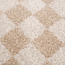 Carregar imagem no visualizador da galeria, Canika Checkered Cream Washable Area Rug