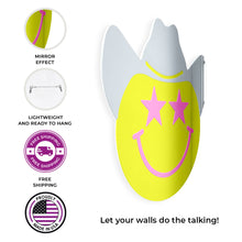 Cargar imagen en el visor de la galería, Happy Face with Cowboy Hat and Lightning Bolt Eyes