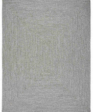 Load image into Gallery viewer, Cream Charcoal Braided Faux Jute Rug