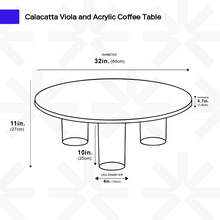 Carregar imagem no visualizador da galeria, Calacatta Viola Acrylic Table