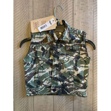 Load image into Gallery viewer, ORIGINAL BRAND GS115 NEW COLLECTION TODDLERS SLEEVELESS CAMO JACKET SIZE 3T