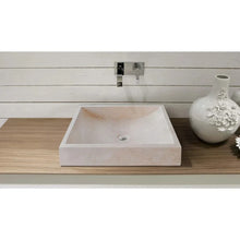 Carregar imagem no visualizador da galeria, Cappuccino Beige Marble Rectangular Above Vanity Bathroom Sink (W)18" (L)21.5" (H)5"