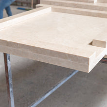 Carregar imagem no visualizador da galeria, Cappuccino Beige Marble Hand-carved Art Deco Fireplace Mantel Polished (W)70" (L)74"