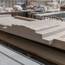 Carregar imagem no visualizador da galeria, Cappuccino Beige Marble Hand-carved Art Deco Fireplace Mantel Polished (W)70" (L)74"