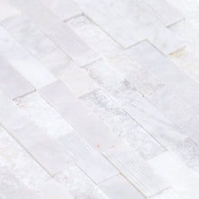 Load image into Gallery viewer, Carrara White Ledger Multi-surface 3D Panel 6"x24" Marble Wall Tile - Full Truckload