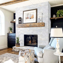 Load image into Gallery viewer, Carrara White Ledger 3D Panel 6"x24" Natural Marble Wall Tile - Full Truckload