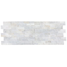 Load image into Gallery viewer, Carrara White Ledger 3D Panel 6"x24" Natural Marble Wall Tile - Full Truckload