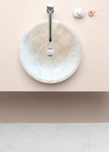 Load image into Gallery viewer, Carrara White Marble Above Vanity Bathroom Vessel Sink Polished (D)16" (H)6"