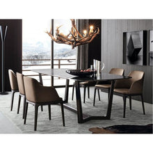 Carregar imagem no visualizador da galeria, Marble Dining Table Rectangular Polished and Eased Edge