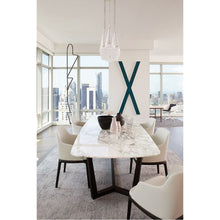 Carregar imagem no visualizador da galeria, Marble Dining Table Rectangular Polished and Eased Edge