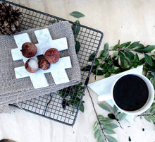 Load image into Gallery viewer, Bianco Carrara White Marble 5"x5" Coasters Semi-polished set of 4