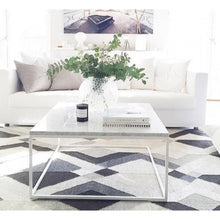 Carregar imagem no visualizador da galeria, Marble Coffee Table Square Polished and Eased Edge