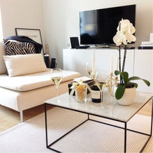 Carregar imagem no visualizador da galeria, Marble Coffee Table Square Polished and Eased Edge