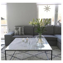Carregar imagem no visualizador da galeria, Marble Coffee Table Square Polished and Eased Edge