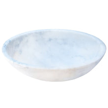 Cargar imagen en el visor de la galería, Carrara White Marble Natural Stone Oval Vessel Above Vanity Bathroom Sink