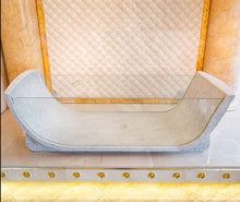 Cargar imagen en el visor de la galería, Carrara White Marble Bathtub Strong Tempered Glass Side Walls Polished (W)32" (L)79" (H)24"