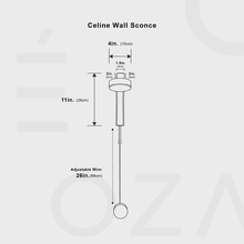 Load image into Gallery viewer, Celine Wall Sconce