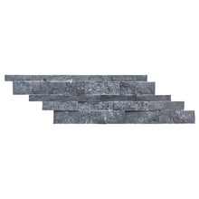 Cargar imagen en el visor de la galería, Charcoal Cambria Ledger 3D Panel 6.8"x20.8" Split-face Marble Wall Tile - Full Truckload