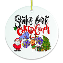 Cargar imagen en el visor de la galería, Cheer Coach Christmas Ornament, Cheerleading Gift