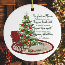 Load image into Gallery viewer, Christmas in Heaven Quote Ornament
