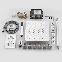 Cargar imagen en el visor de la galería, Chrome Thermostatic Shower System 3-Way Functionality & Includes 6 Body Jets for Simultaneous and Separate Operation