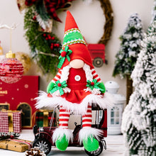 Carregar imagem no visualizador da galeria, Classic Christmas Duo Plush Gnome Set, Christmas Table Centerpiece Decoration