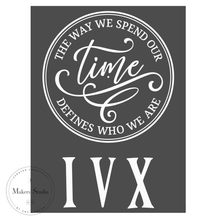 Cargar imagen en el visor de la galería, Clock - Mesh Stencil 18x24