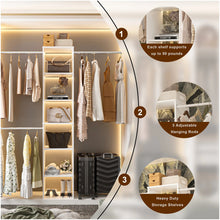 Load image into Gallery viewer, Closet System Starter Kit with Tower and 3 Hang Rods